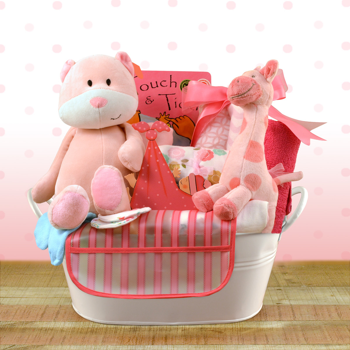 Welcome Home Baby Girl Large Gift Basket